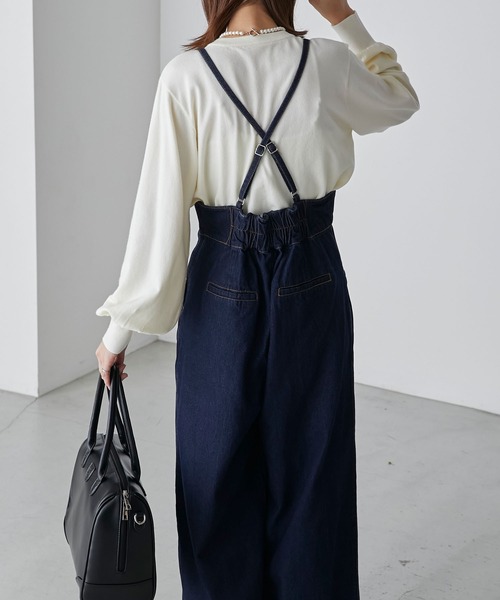 「BONLECILL」 オーバーオール FREE ブラック レディース_画像6