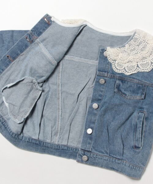 「Bee des Bee」 「KIDS」デニムジャケット 140cm ブルー キッズ_画像3