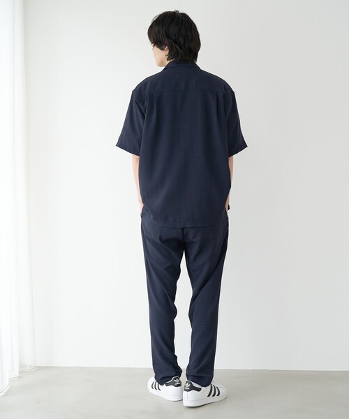 極美品 近年✨COMOLI リネンコットン オールインワン つなぎ 半袖シャツ coen（コーエン） シャツ 半袖 リネンライクリラックスシャツ「UV