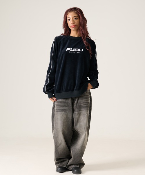 FUBU（フブ） トレーナー スウェット ブランド Velour Pullover