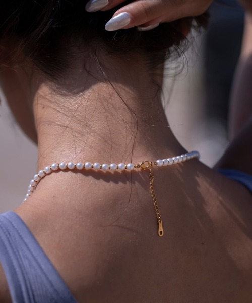 アイリービーチ　パールネックレス IRIEBEACH（アイリービーチ） ネックレス Pearl×cross necklace