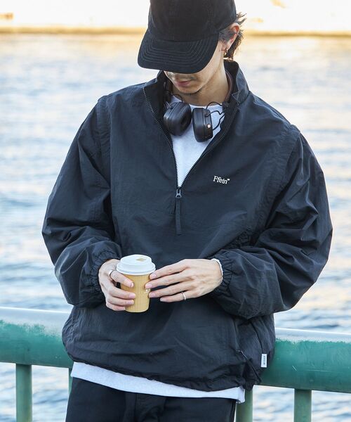 「FFEIN」 ナイロンブルゾン SMALL ネイビー メンズ_画像8
