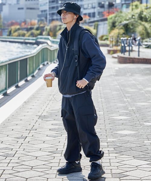 「FFEIN」 ナイロンブルゾン SMALL ネイビー メンズ_画像9