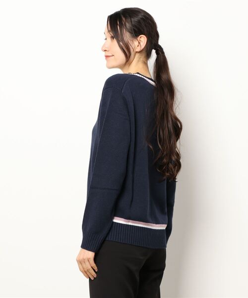 「EASTBOY」 長袖ニット L ベージュ レディース_画像2