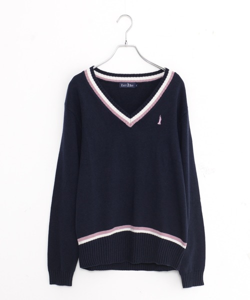 「EASTBOY」 長袖ニット L ベージュ レディース_画像5