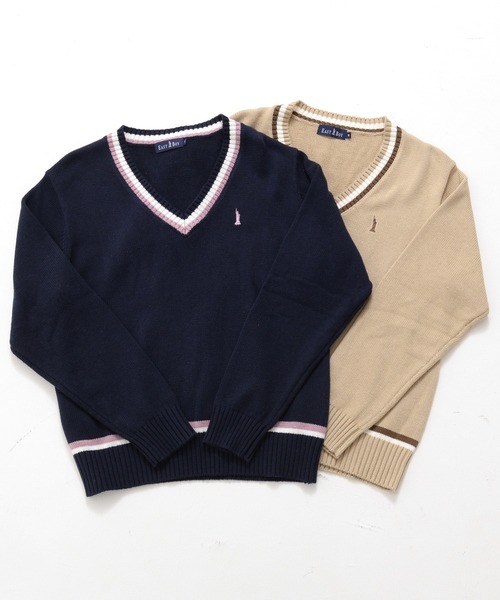 「EASTBOY」 長袖ニット L ベージュ レディース_画像7