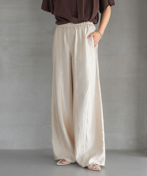 「A part by」 イージーパンツ FREE ブラック レディース_画像3