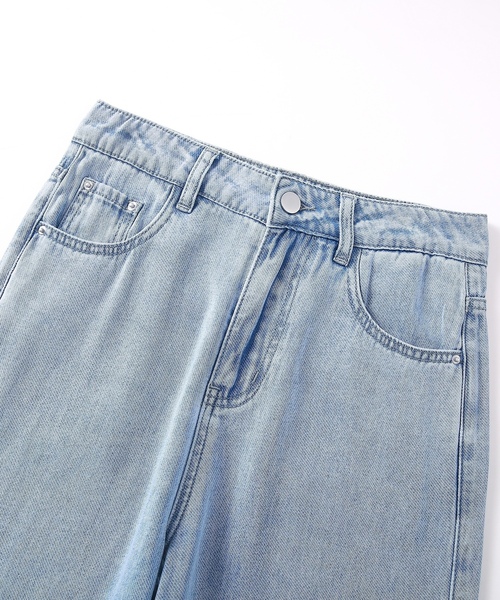 「HANDO」 デニムパンツ X-LARGE ブルー レディース_画像9