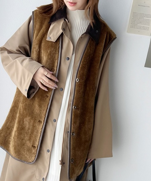 「Java」 ベスト SMALL ブラウン レディース_画像2