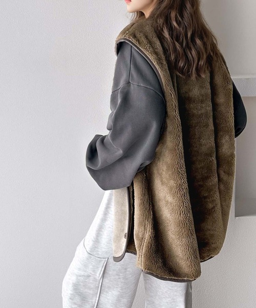 「Java」 ベスト SMALL ブラウン レディース_画像3