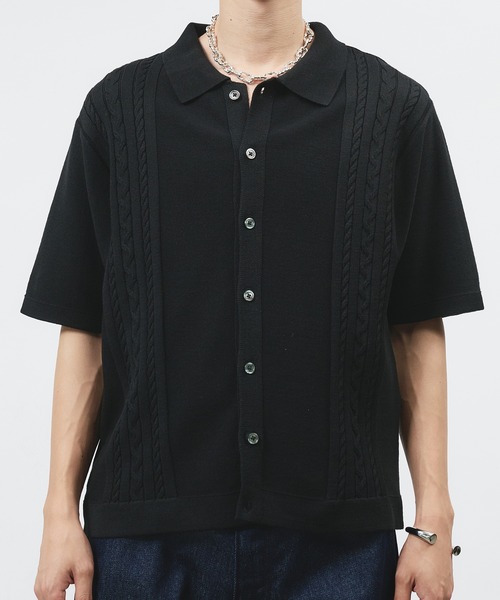 「selle glant」 半袖ニット SMALL ブラック メンズ_画像2