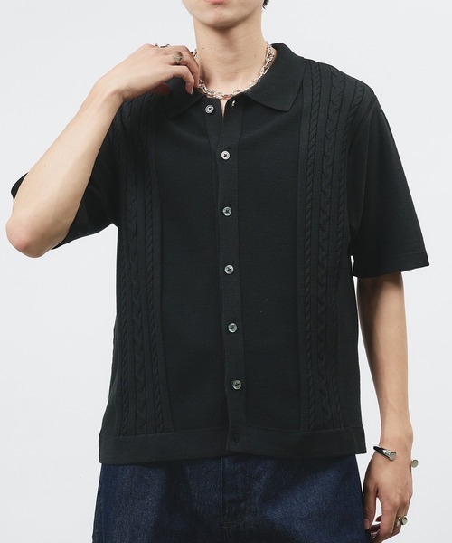 「selle glant」 半袖ニット SMALL ブラック メンズ_画像3