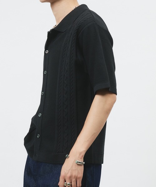 「selle glant」 半袖ニット SMALL ブラック メンズ_画像6