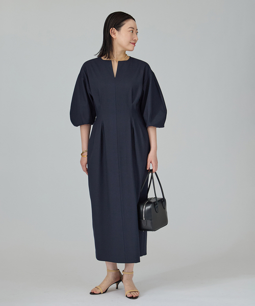 未使用級/定価2.7万✨ヴェルメイユパー イエナ ウエストシェイプワンピース 黒 VERMEIL par iena（ヴェルメイユパーイエナ） ワンピース 「追加4」P