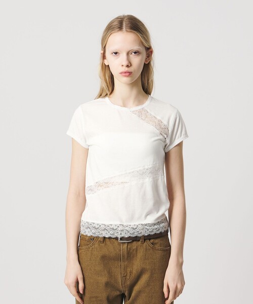 ATTISESSION（アティセッション） tシャツ 半袖 「ATTISESSION」レース