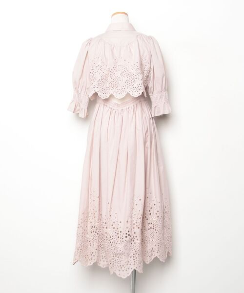 Her lip to レース7分袖ワンピース M ピンク レディース : ZOZOTOWN