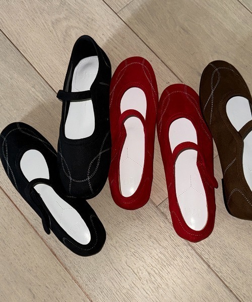 「hiamu」 フラットパンプス 24.0cm ブラウン レディース_画像3