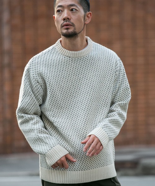 「URBAN RESEARCH ROSSO MEN」 長袖ニット X-LARGE アイボリー メンズ_画像4