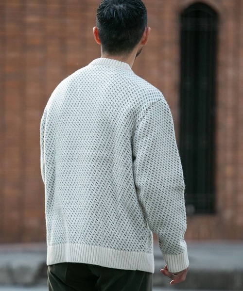 「URBAN RESEARCH ROSSO MEN」 長袖ニット X-LARGE アイボリー メンズ_画像7
