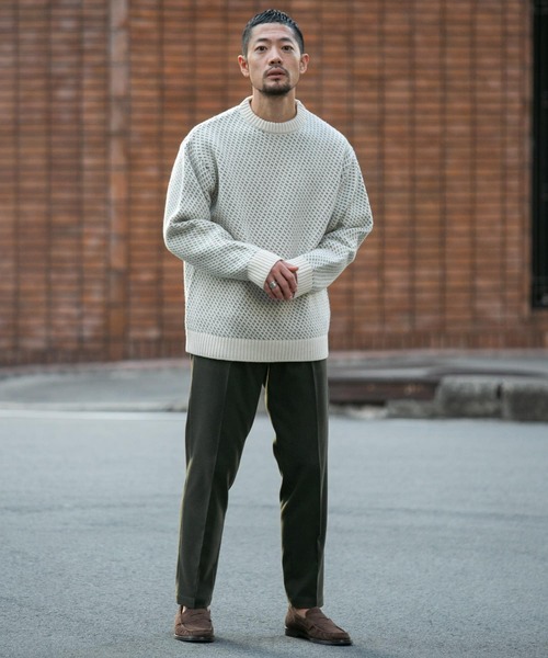 「URBAN RESEARCH ROSSO MEN」 長袖ニット X-LARGE アイボリー メンズ_画像8