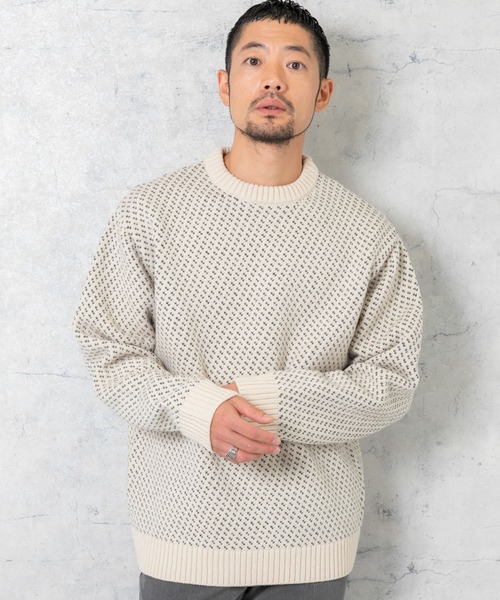 「URBAN RESEARCH ROSSO MEN」 長袖ニット X-LARGE アイボリー メンズ_画像9