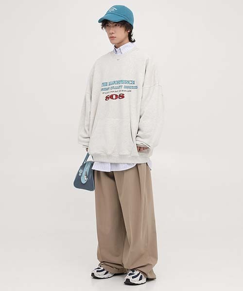 MASONPRINCE」 スウェットカットソー M オレンジ メンズ Masonprince 