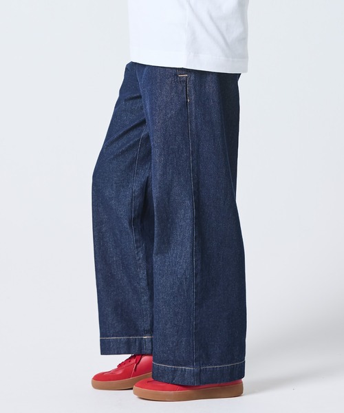 LACOSTE（ラコステ） ワイドパンツ ジーンズ デニム デニムパンツ