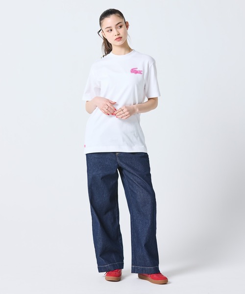 LACOSTE（ラコステ） ワイドパンツ ジーンズ デニム デニムパンツ