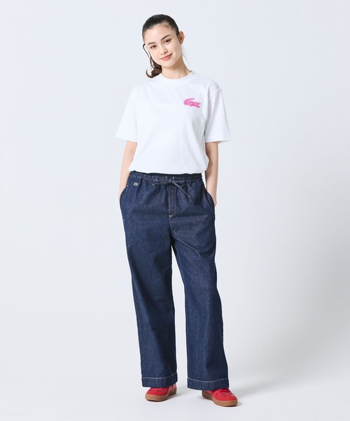 LACOSTE（ラコステ） ワイドパンツ ジーンズ デニム デニムパンツ