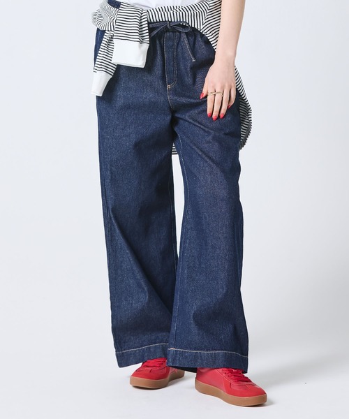 LACOSTE（ラコステ） ワイドパンツ ジーンズ デニム デニムパンツ