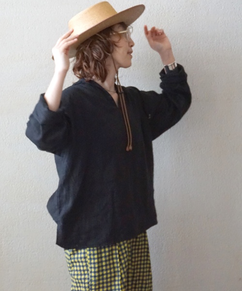 「JOURNAL STANDARD LUXE」 長袖ブラウス FREE ブラック レディース_画像3