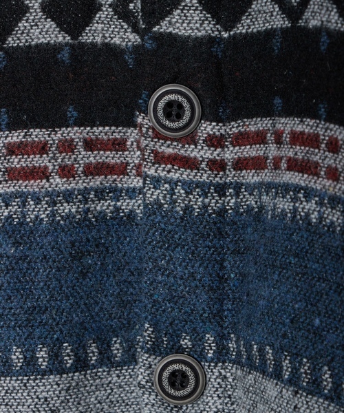 「ALL RUNS」 長袖シャツ L ネイビー メンズ_画像4