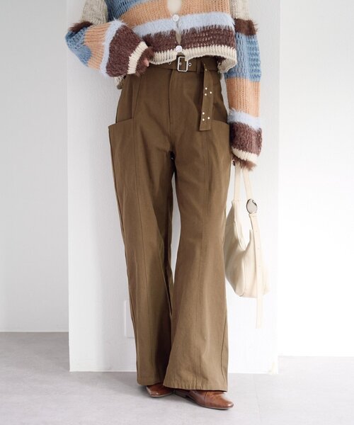 「Kastane」 パンツ 1 ブラウン レディース_画像2