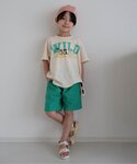 パンツ ワンタックハーフパンツ キッズ 子供服...の詳細画像3
