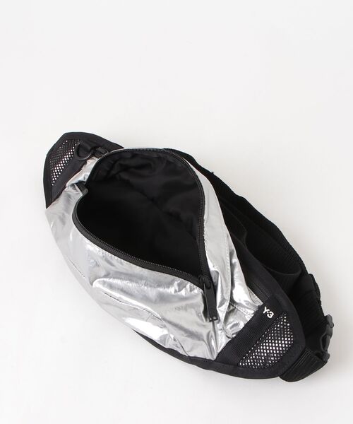「Y-3」 ウエストバッグ ONE SIZE ブラック×シルバー メンズの画像