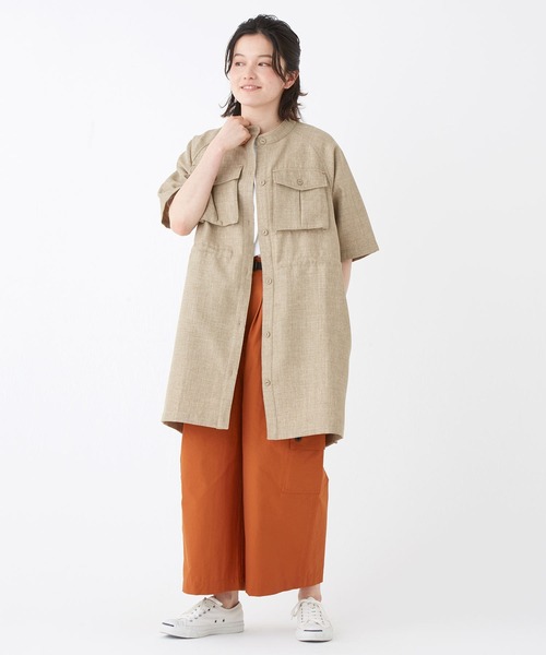 「KRIFF MAYER Lady's Collection」 半袖チュニック MEDIUM ブルー レディース_画像2