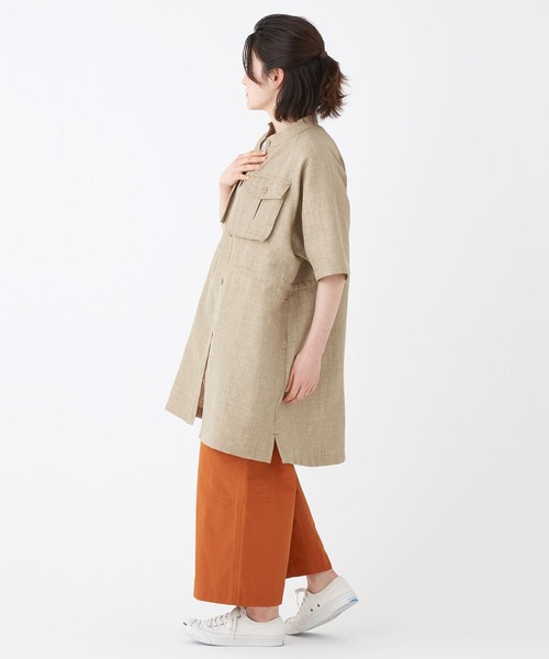「KRIFF MAYER Lady's Collection」 半袖チュニック MEDIUM ブルー レディース_画像3