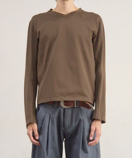NVRFRGT（ネヴァーフォーゲット） tシャツ 「NVRFRGT」PANELLED V-NECK