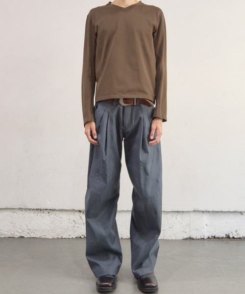 NVRFRGT（ネヴァーフォーゲット） tシャツ 「NVRFRGT」PANELLED V-NECK