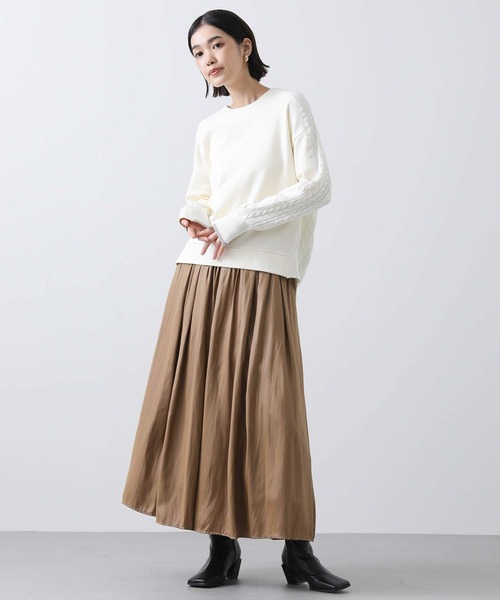 「Gready Brilliant」 「favori」スウェットカットソー 38 アイボリー レディース_画像2