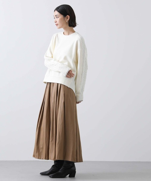 「Gready Brilliant」 「favori」スウェットカットソー 38 アイボリー レディース_画像3