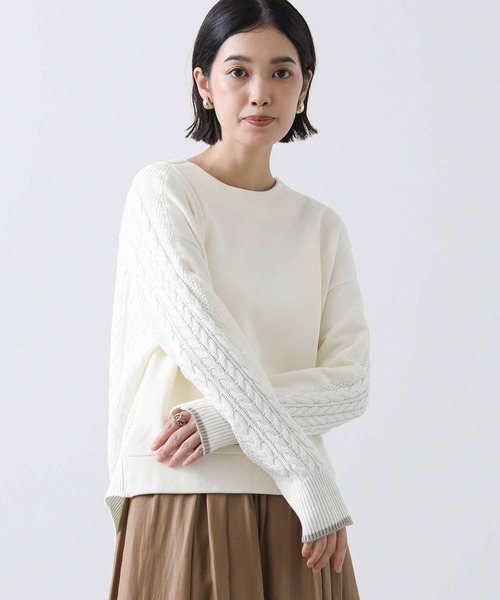「Gready Brilliant」 「favori」スウェットカットソー 38 アイボリー レディース_画像9