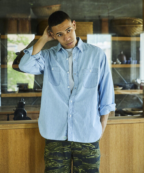 orSlow（オアスロウ） シャツ | シャンブレー ワークシャツ MEN メンズ