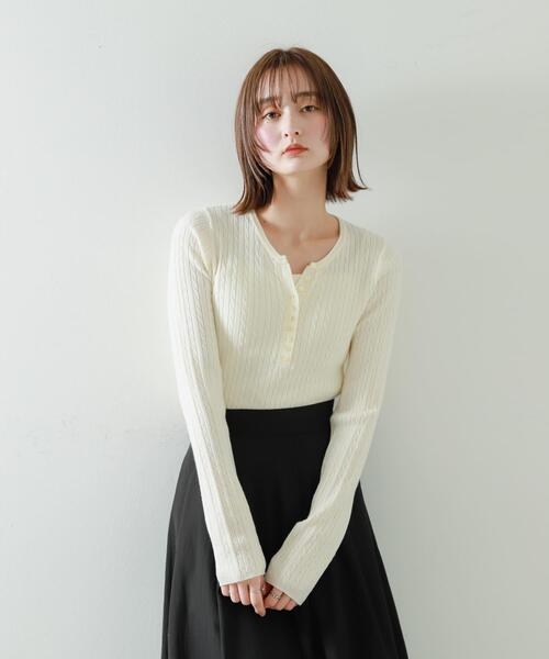 「SENSE OF PLACE by URBAN RESEARCH」 ニットカーディガン ONE ネイビー レディース_画像3