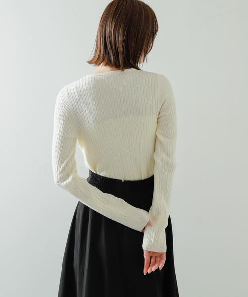 「SENSE OF PLACE by URBAN RESEARCH」 ニットカーディガン ONE ネイビー レディース_画像6