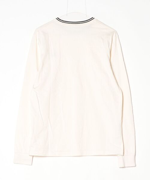 「FRED PERRY」 長袖カットソー M アイボリー レディースの画像