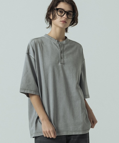 SLICK（スリック） ヘンリーネック tシャツ 「SLICK/スリック」Pigment