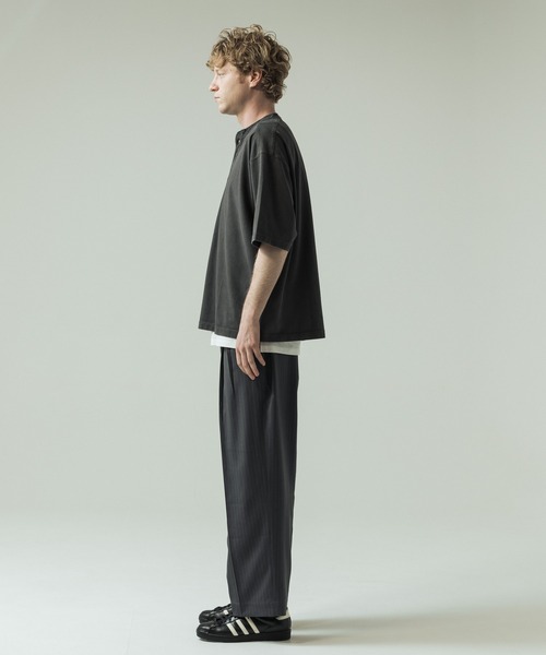 SLICK（スリック） ヘンリーネック tシャツ 「SLICK/スリック」Pigment