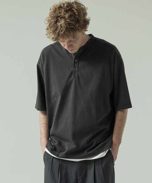 SLICK（スリック） ヘンリーネック tシャツ 「SLICK/スリック」Pigment