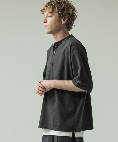 SLICK（スリック） ヘンリーネック tシャツ メンズ レディース